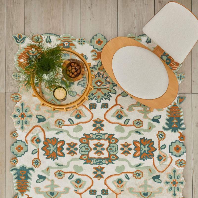 Cashmere Carpet Handmade Garden Blue Serenity 185x245 cm Cashmere Carpet Handmade Garden Blue Serenity 185x245 cm