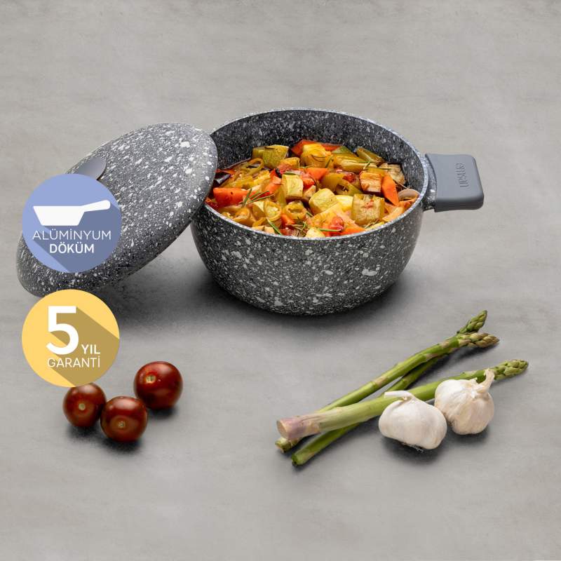 Emsan Perge Cast Iron Deep Pot 20 cm