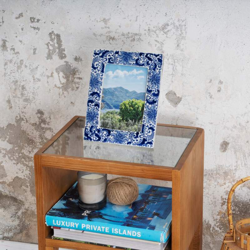 Karaca Home Blue White Lora Frame 13x18 cm Karaca Home Blue White Lora Frame 13x18 cm