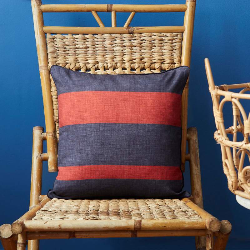 Nautica Home Stripe Red Filled Pillow