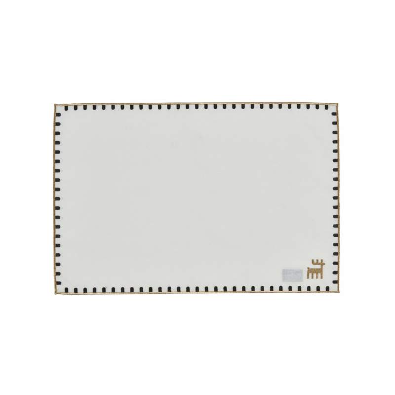 Karaca Home 50th Anniversary Rectangular Placemat White Gold