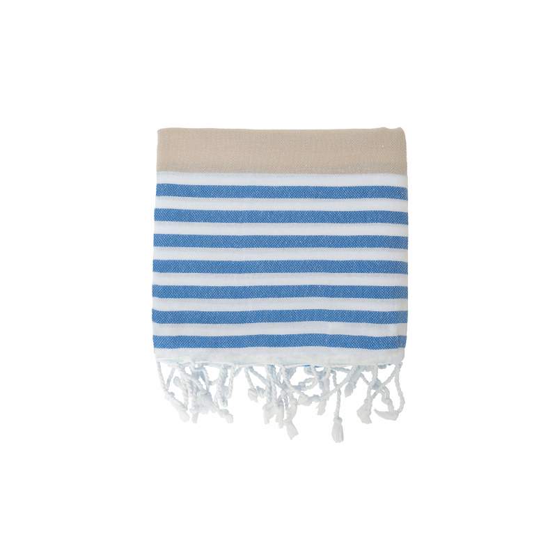 Karaca Home Ella 100% Cotton Peshtemal 130x170 cm Grey-Navy Blue