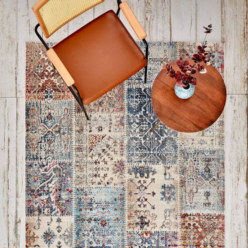 Cashmere Carpet 7/24 Multicolored Patchwork Color 120x180 cm Cashmere Carpet 7/24 Multicolored Patchwork Color 120x180 cm