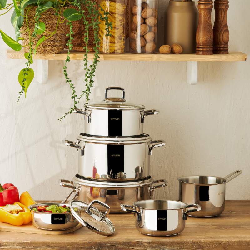 Emsan Cocinero 10 Pieces Steel Dowry Set