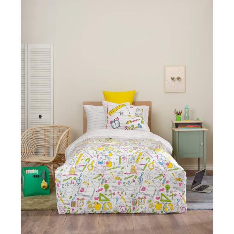 Karaca Home Young Bts Notebook 100% Cotton Single Duvet Cover Set