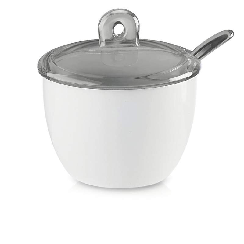 Guzzini Black Covered Sugar Bowl