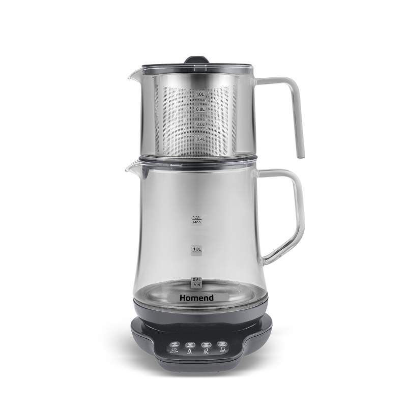 Homend Royaltea 1748H Talking Glass Tea Maker Anthracite Homend Royaltea 1748H Talking Glass Tea Maker Anthracite