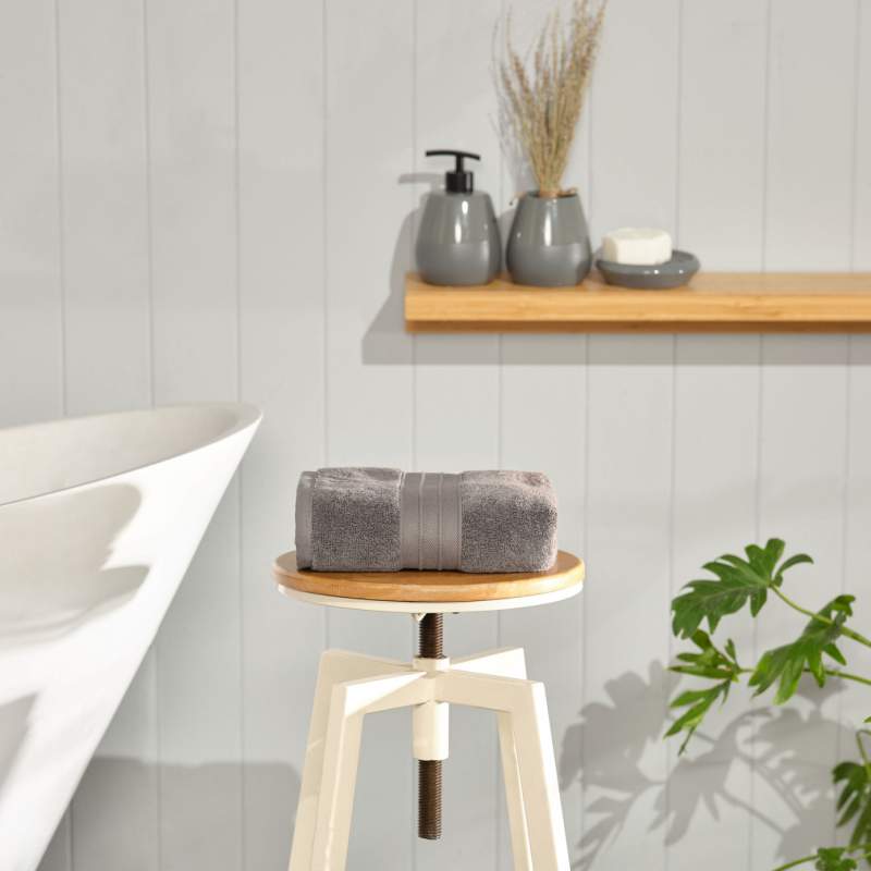 Karaca Home Aquasoft 100% Cotton Face Towel 50x90 cm Anthracite