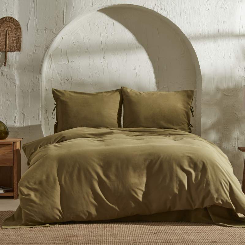 Karaca Home 4 Elements Double Duvet Cover Set Khaki
