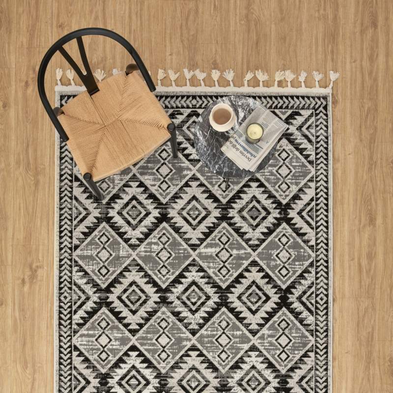 Cashmere Carpet 7/24 Scandinavian Olaf Black 200x290 cm Cashmere Carpet 7/24 Scandinavian Olaf Black 200x290 cm