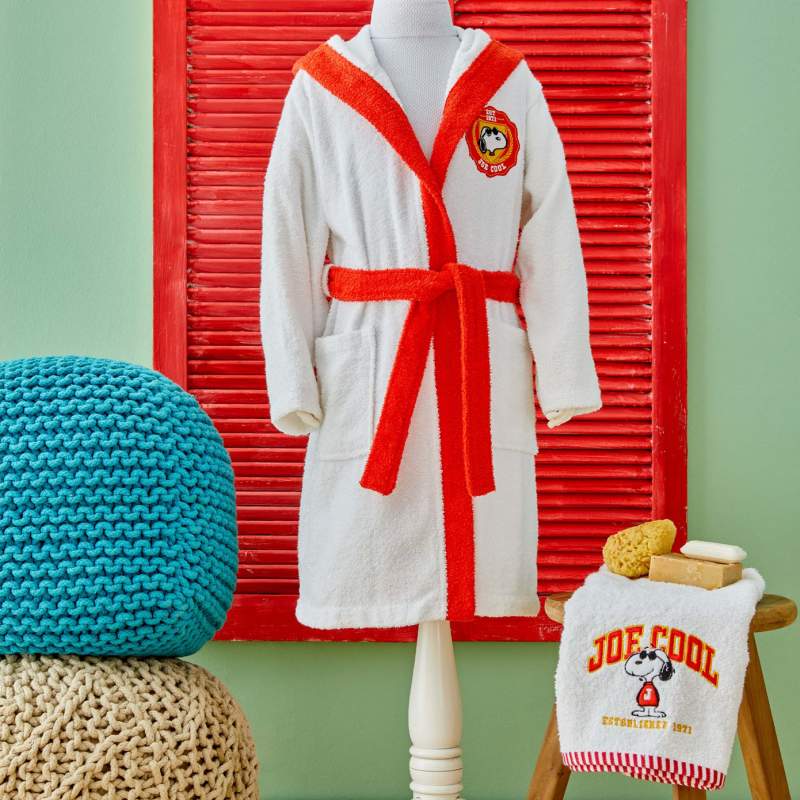 Peanuts by Karaca Home Snoopy Joe Embroidered 6-8 Years Old Child Bathrobe Set Peanuts by Karaca Home Snoopy Joe Embroidered 6-8 Years Old Child Bathrobe Set
