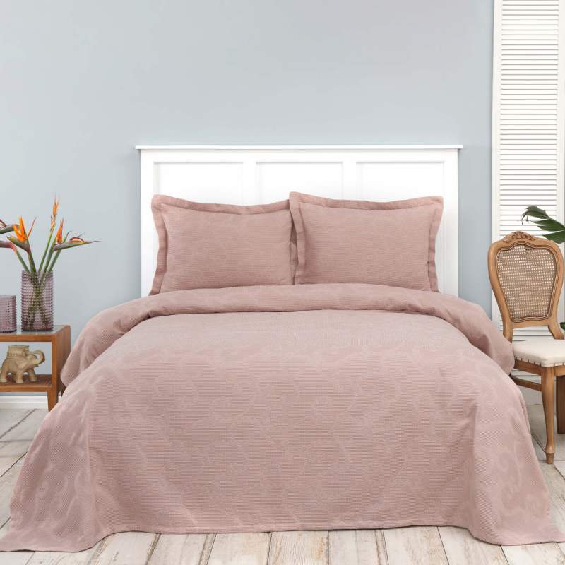 Karaca Home Marion Powder Double Waffle Cover Set Karaca Home Marion Powder Double Waffle Cover Set