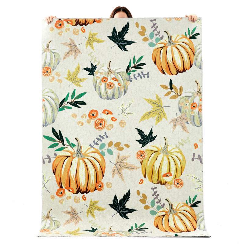 Cashmere Carpet Decorative Art Kitchen Pumpkin 80x300 cm