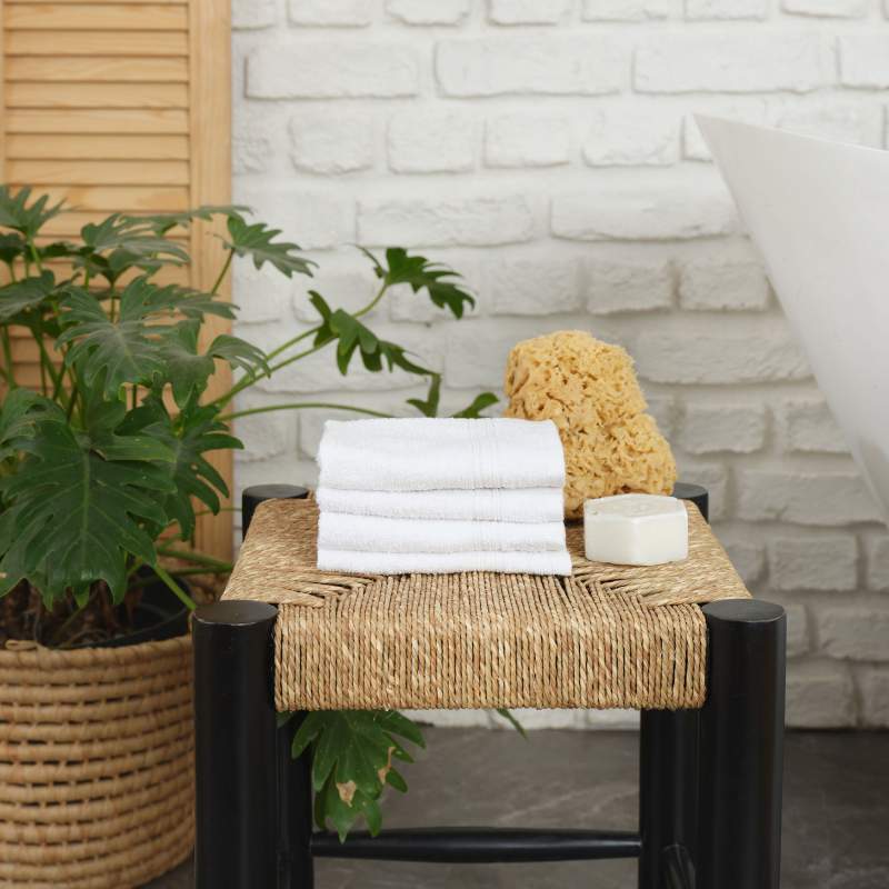 Timeless Maren White Set of 4 Guest Towels Timeless Maren White Set of 4 Guest Towels