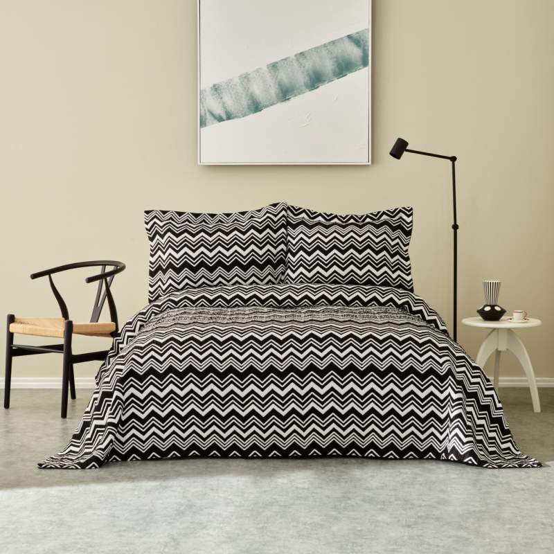 Karaca Home Wave Bedspread Single Black Karaca Home Wave Bedspread Single Black