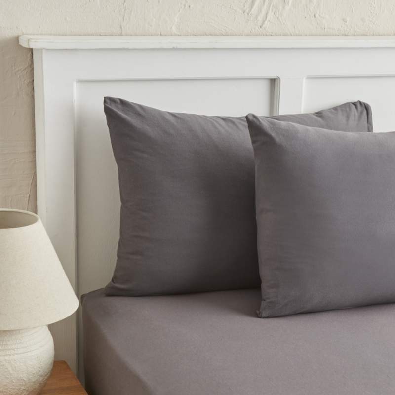 Karaca Home Motto 2 Pillow Case 50x70 cm Anthracite Karaca Home Motto 2 Pillow Case 50x70 cm Anthracite