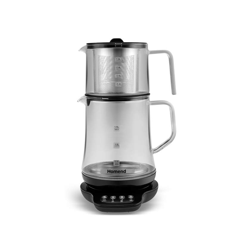 Homend Royaltea 1746H Talking Glass Tea Maker Black Homend Royaltea 1746H Talking Glass Tea Maker Black