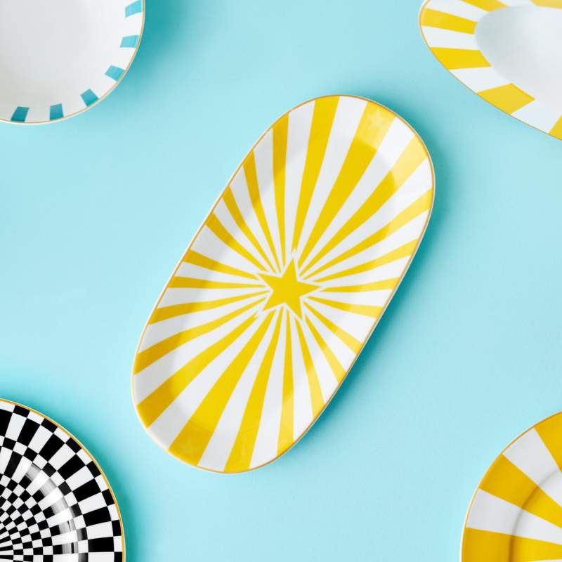 Karaca Circus Yellow Boat Plate 20 cm