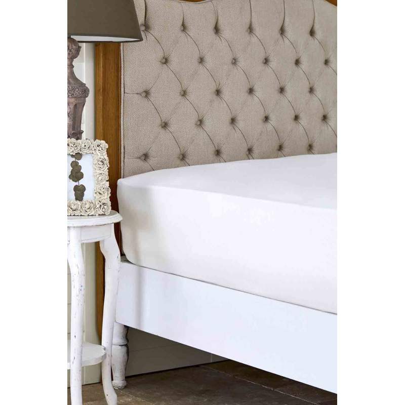 Karaca Home Ecru Combed Cotton Fitted/Elastic Bed Sheet Single Person Karaca Home Ecru Combed Cotton Fitted/Elastic Bed Sheet Single Person