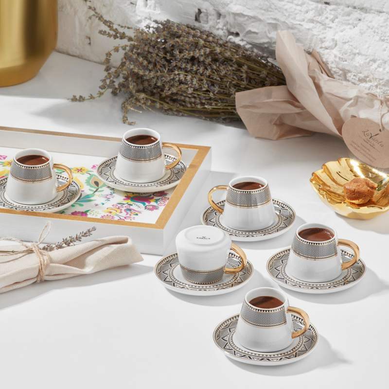 Karaca Globe Set of 6 Coffee Cups 80 ml
