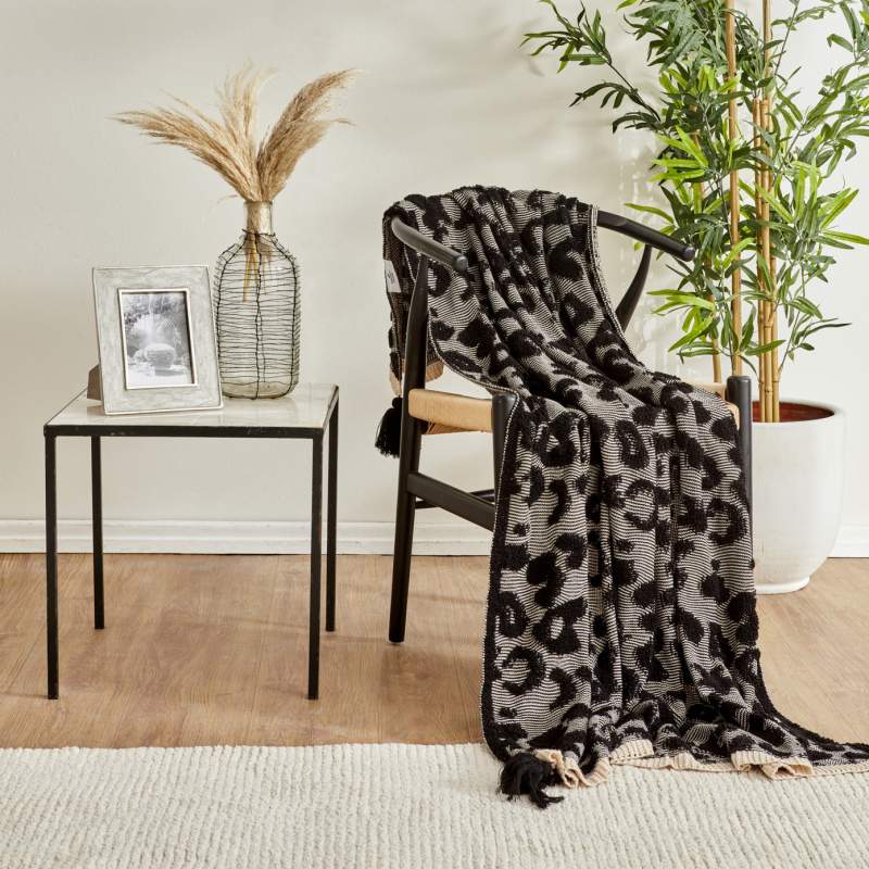 Karaca Home Arden Knitwear Tv Blanket 130x170 cm Black