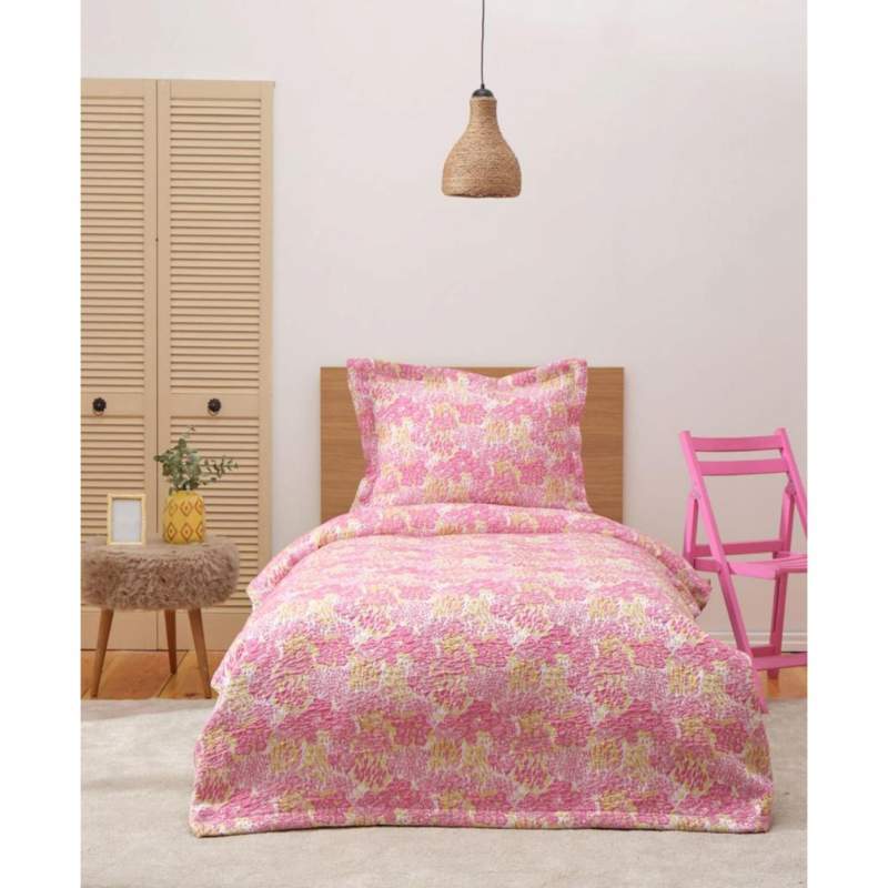 Karaca Home Young Flowers Single Bedspread 160x240 cm Pink Karaca Home Young Flowers Single Bedspread 160x240 cm Pink