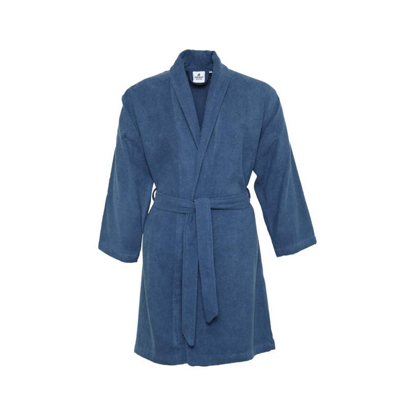 Karaca Home Barcelona Indigo Slim 100% Cotton Bathrobe S/M Karaca Home Barcelona Indigo Slim 100% Cotton Bathrobe S/M