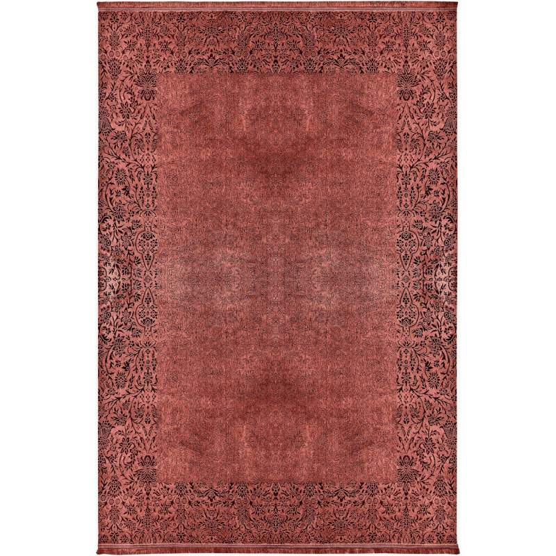 Cashmere Carpet Viscose Premium Damask Salmon 80x300 cm Carpet