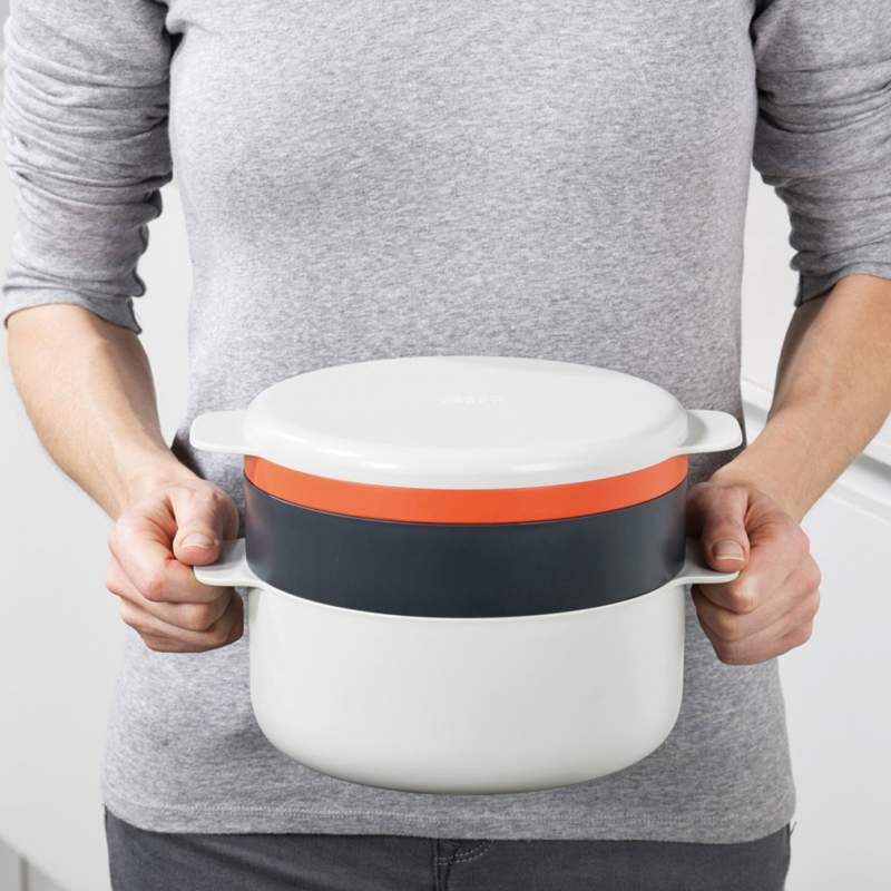 Joseph Joseph M-Cuisine 4-Piece Stone-Orange Microwave Cooking Set