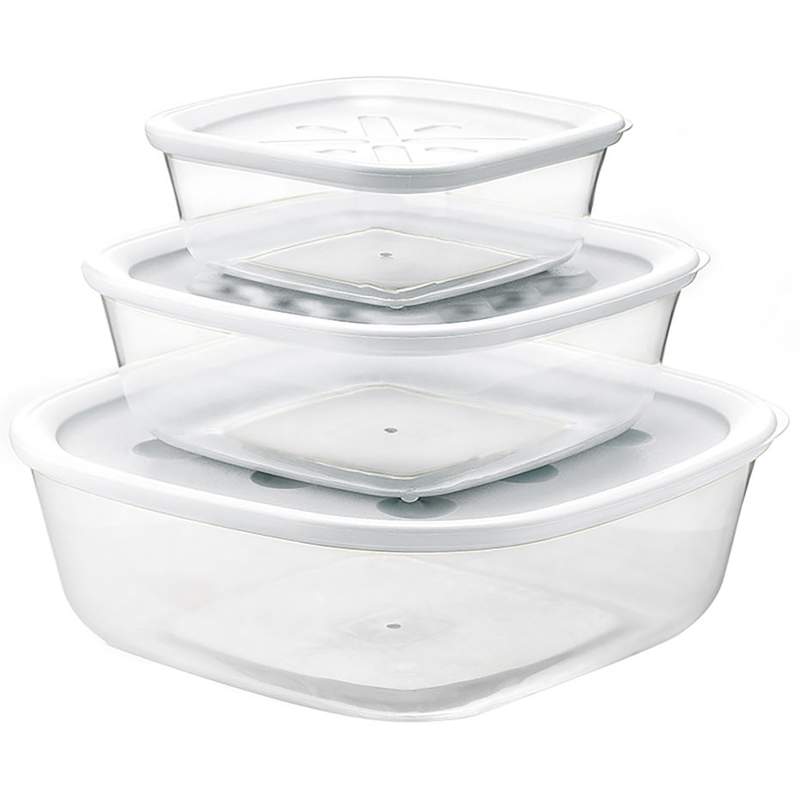 Guzzini 3-Piece Storage Container Set Transparent