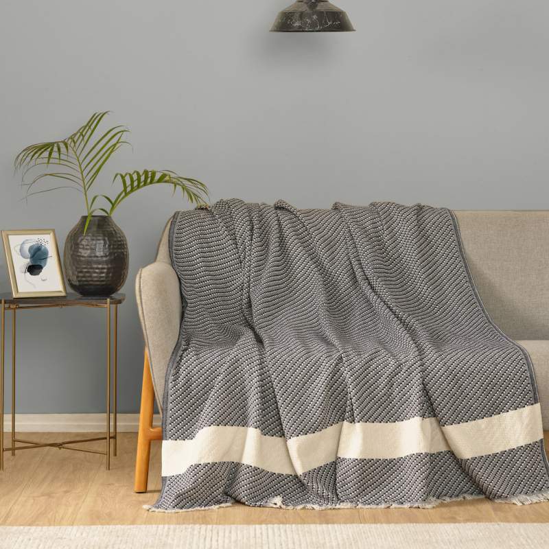 Karaca Home Wilma Navy Blue Sofa Cover 170x210 cm Karaca Home Wilma Navy Blue Sofa Cover 170x210 cm