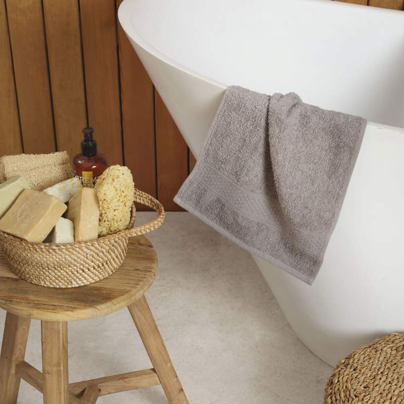 Karaca Home Dielle Gray Recycle Towel 30 cm x 50 cm