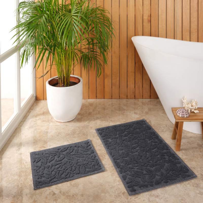 Karaca Home Kelly Flower Anthracite Mop Set