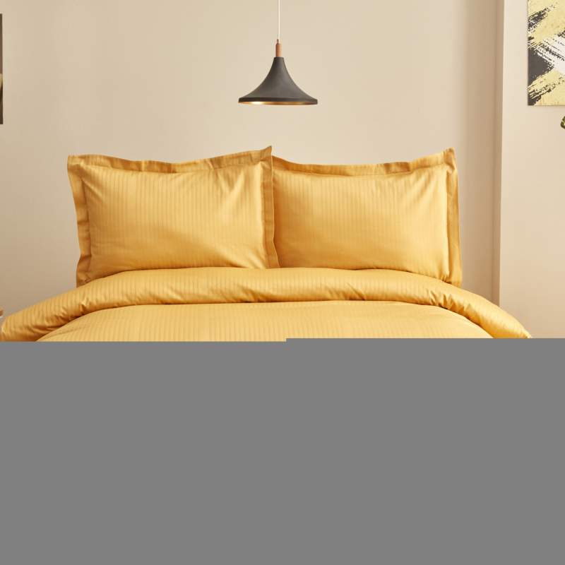 Karaca Home Uniq 100% Cotton Single Satin Duvet Cover Set Mustard Karaca Home Uniq 100% Cotton Single Satin Duvet Cover Set Mustard