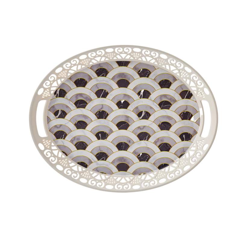 Karaca Della Oval Tray 45 cm