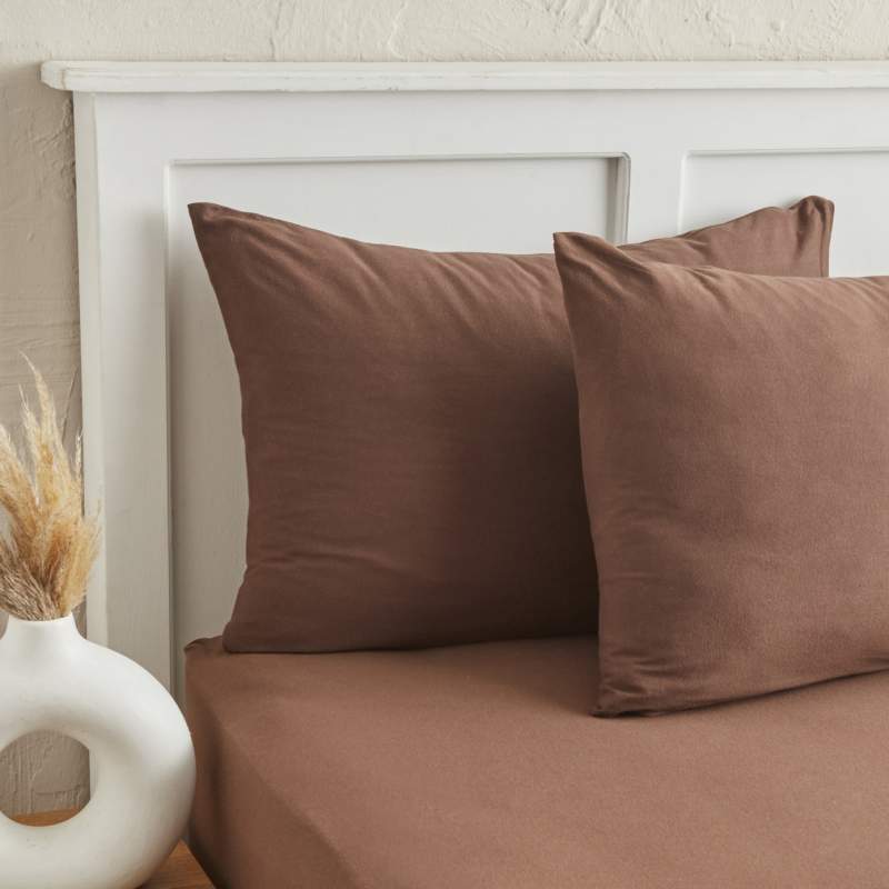 Karaca Home Motto 2 Pillow Case 50x70 cm Brown Karaca Home Motto 2 Pillow Case 50x70 cm Brown