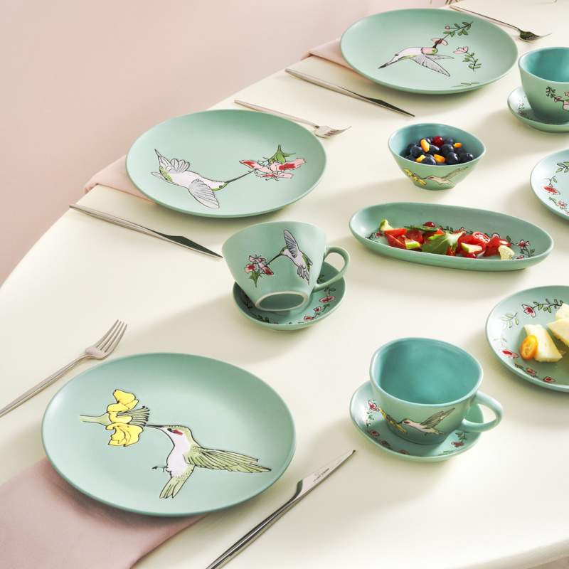 Karaca Daphne Porcelain 26 Pieces Breakfast/Service Set for 6 Persons