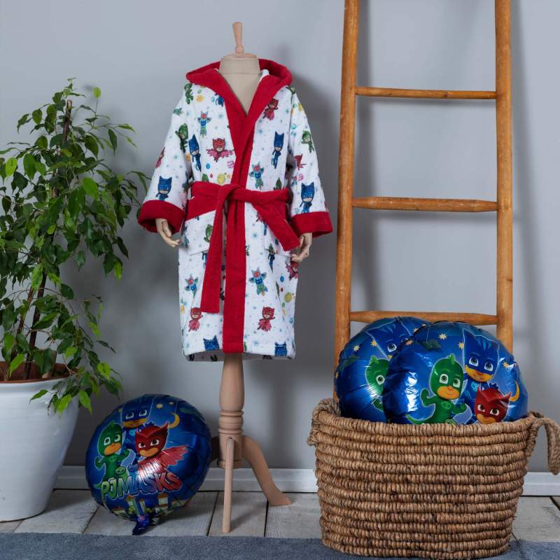 Pj Masks by Karaca Home Crew Navy Blue 100% Cotton 6-8 Years Bathrobe Pj Masks by Karaca Home Crew Navy Blue 100% Cotton 6-8 Years Bathrobe