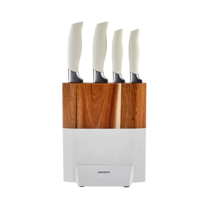 Karaca Celesse 5 Piece Knife Set White Karaca Celesse 5 Piece Knife Set White