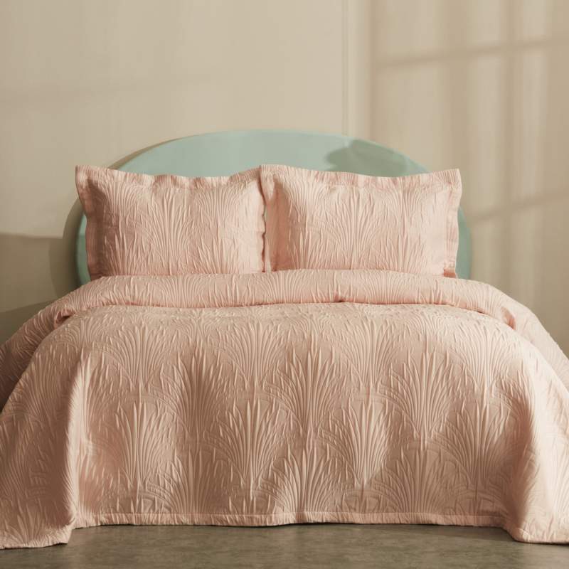 Karaca Home Sunset Double Bedspread Salmon Karaca Home Sunset Double Bedspread Salmon