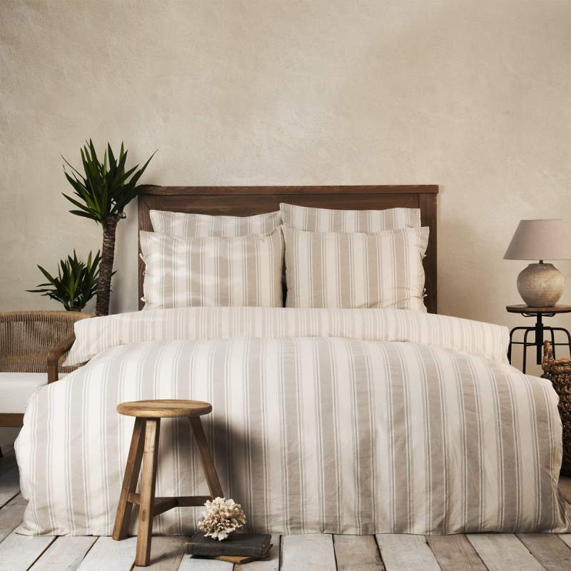 Karaca Home Natural Line Jerardo Beige Armur Double Duvet Cover Set