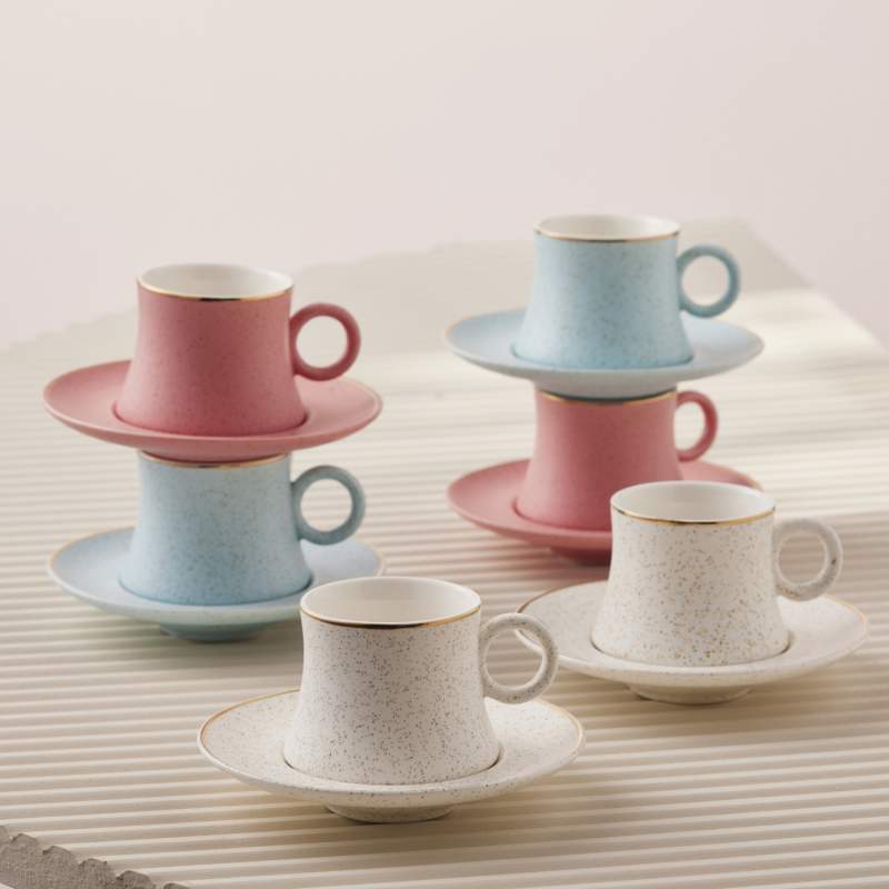 Karaca Gum Set of 6 Coffee Cups 90 ml