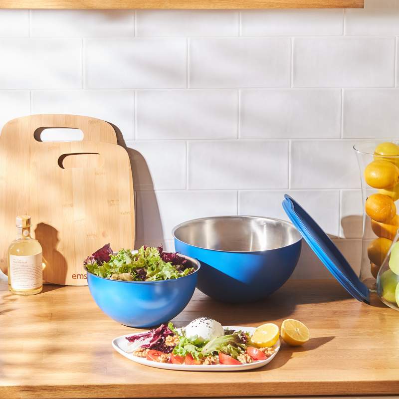 Emsan Flow Cup 2 Mixing Bowl Blue 20-24 cm