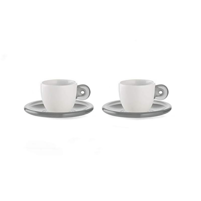 Guzzini 2-Piece Espresso Cup - Gray