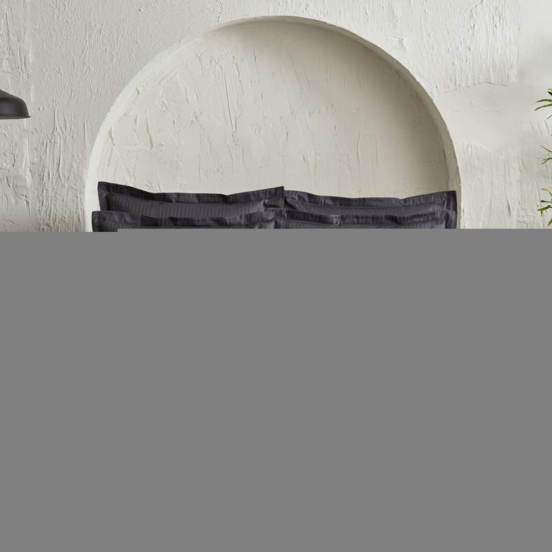 Karaca Home Uniq 100% Cotton Satin Single Duvet Cover Set Anthracite Karaca Home Uniq 100% Cotton Satin Single Duvet Cover Set Anthracite