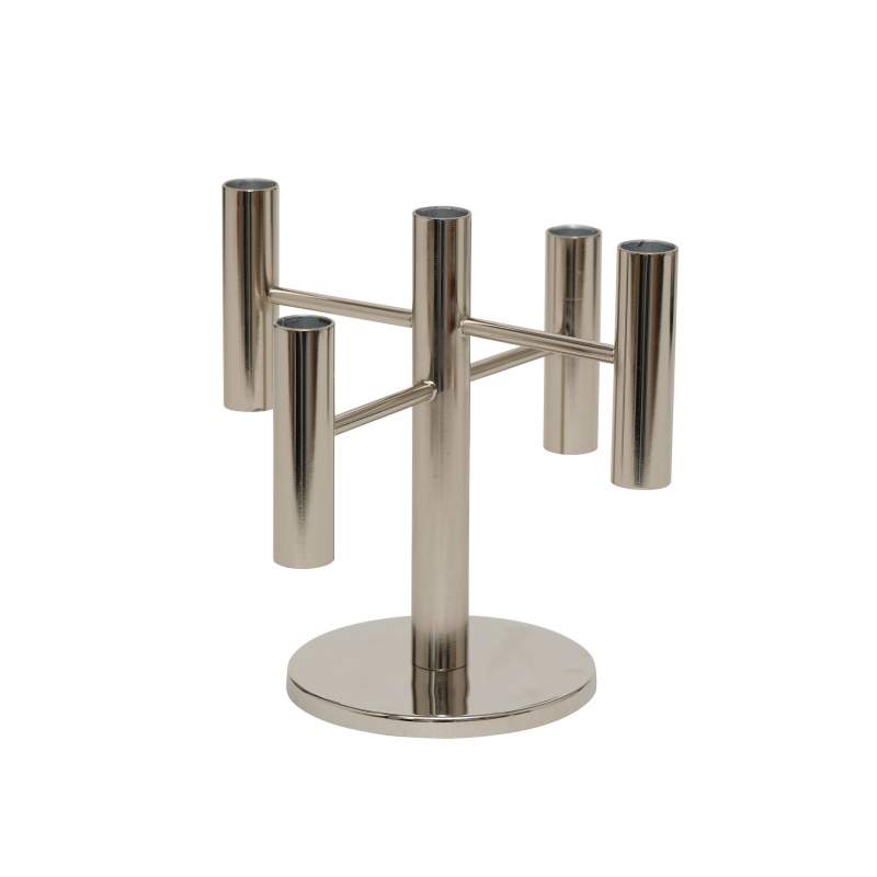 Karaca Home New Year Glenna 5 Silver Candlestick