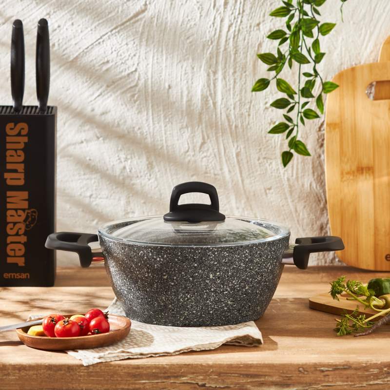 Emsan Motto Granite Deep Pot 22 cm