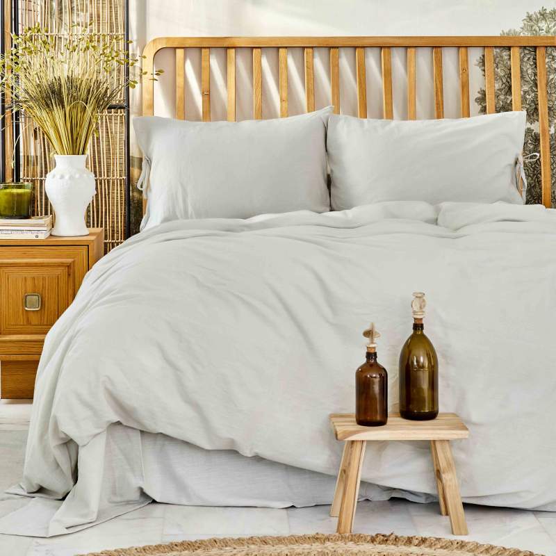Karaca Home 4 Elements Gray 100% Cotton Double Duvet Cover Set Ateş Karaca Home 4 Elements Gray 100% Cotton Double Duvet Cover Set Ateş
