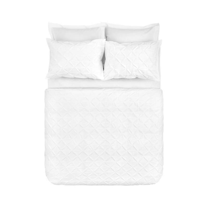 Karaca Home Castello 100% Cotton Double Pointed Duvet Cover Set White Karaca Home Castello 100% Cotton Double Pointed Duvet Cover Set White