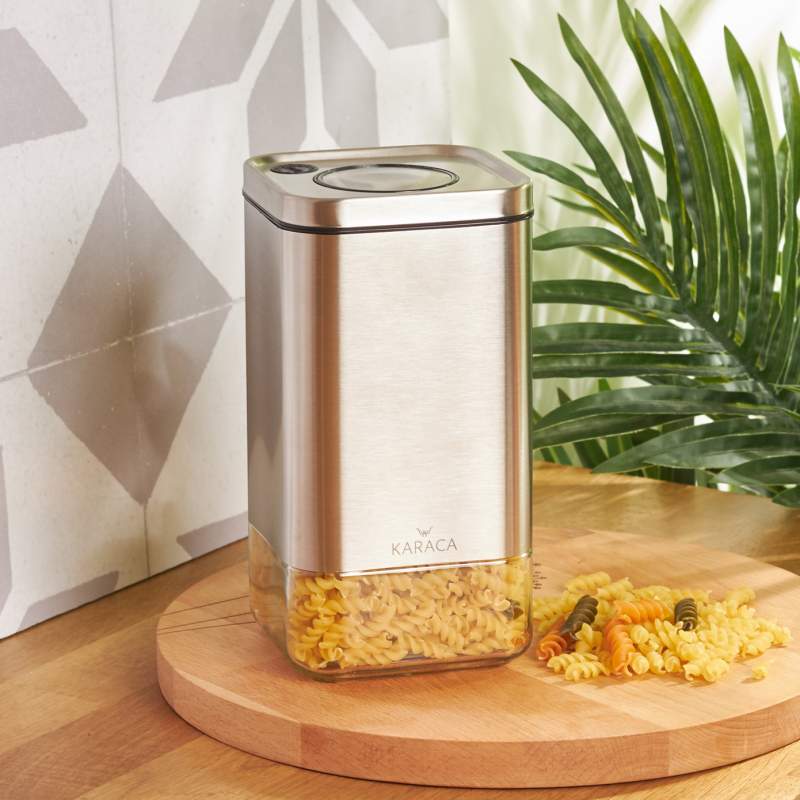 Karaca Avangart Inox Vacuum Glass Storage Container - M